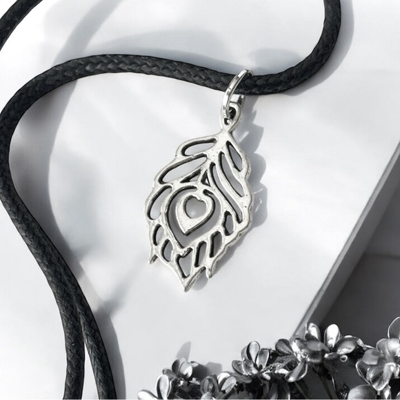 5 For $25💫Silver Peacock Feather Pendant Necklace - Picture 4 of 5